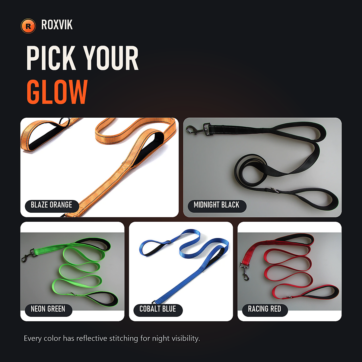 ROXVIK leash colors