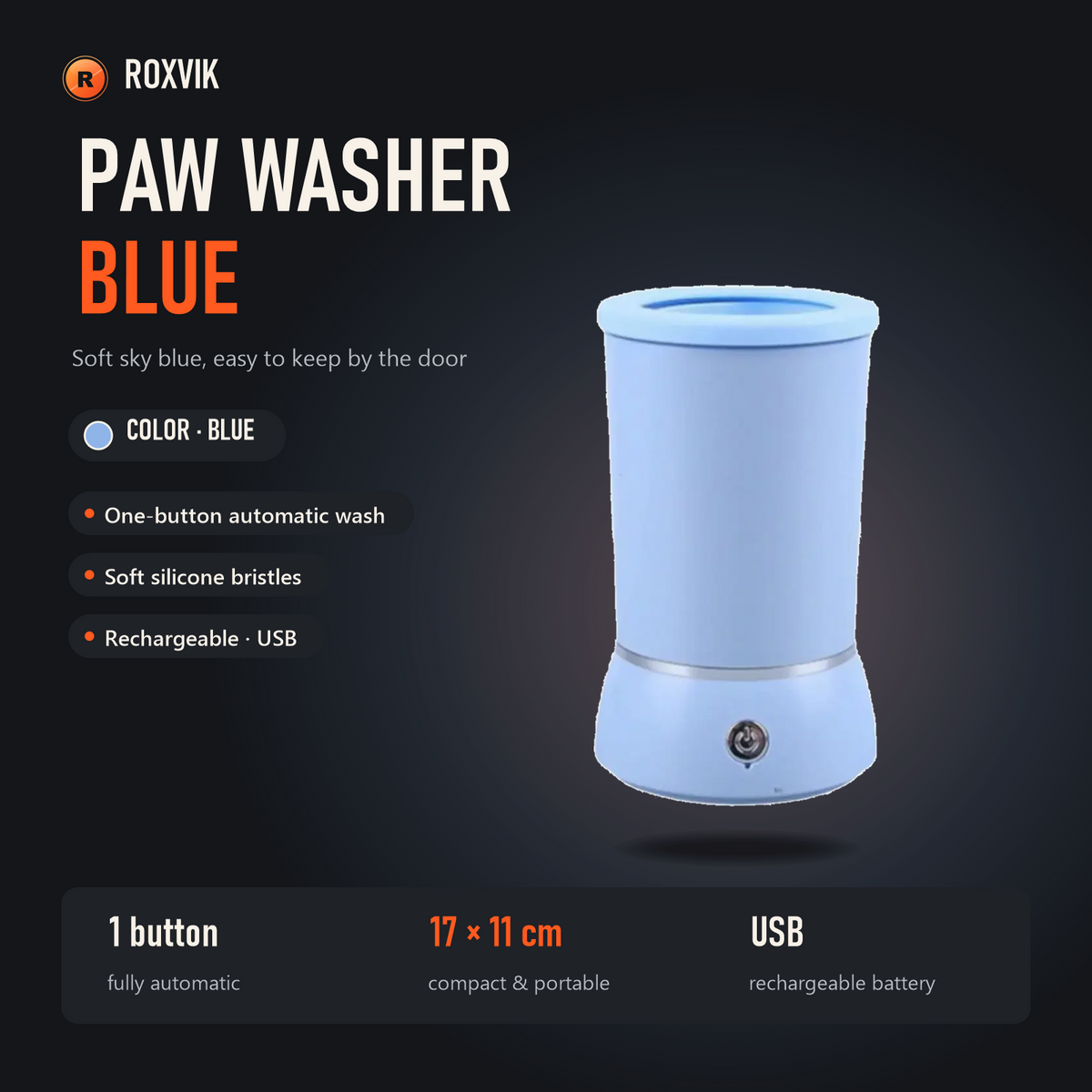 ROXVIK paw washer in Blue