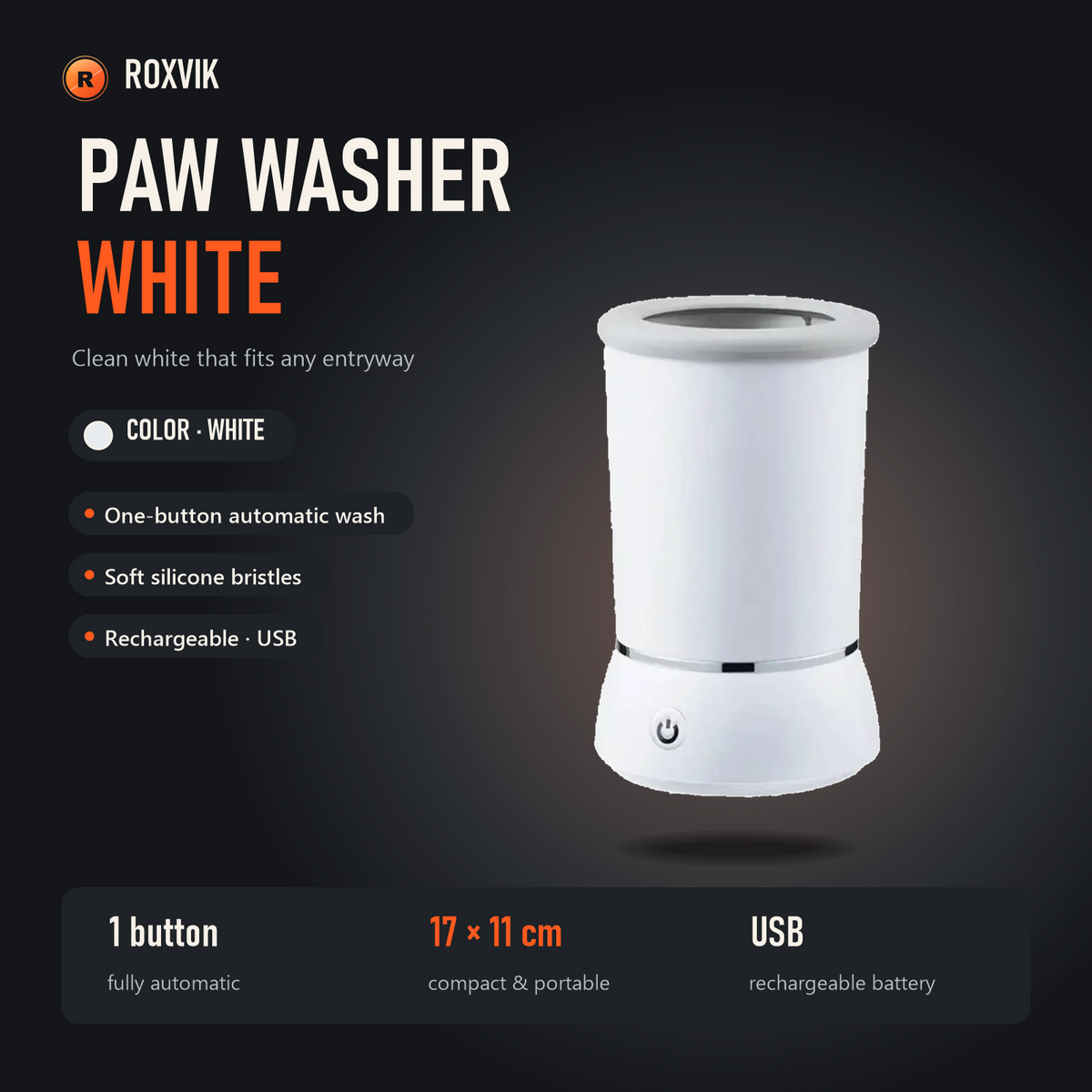 ROXVIK paw washer in White